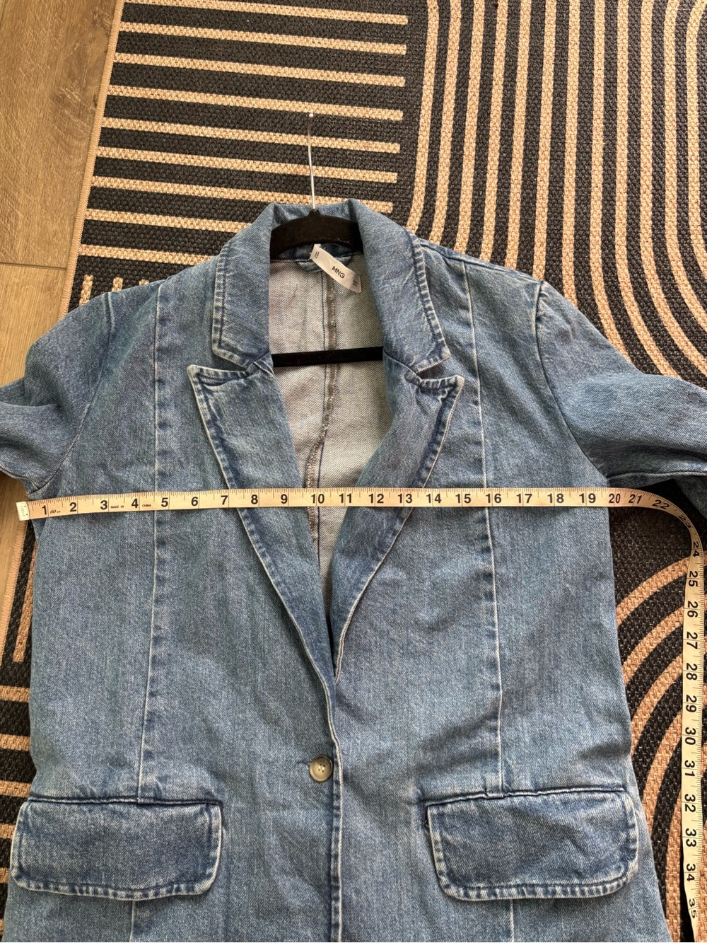 MANGO Blue Denim Blazer - Picture 6 of 11